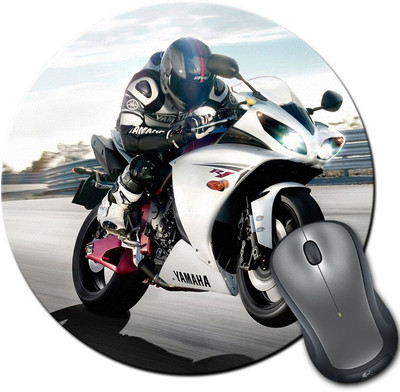 

Rangeele Inkers Yamaha Biker Racing Round Mousepad(Multicolor)