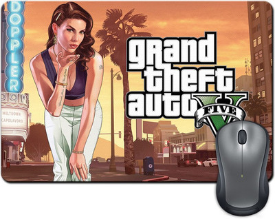 

ShopMantra Grand Theft Auto Five Girl Vector Art Mousepad(Multicolor)