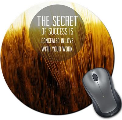 

Rangeele Inkers Love Your Work Round Mousepad(Multicolor)
