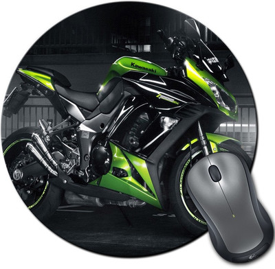 

Rangeele Inkers Kawasaki Green Fast Round Mousepad(Multicolor)