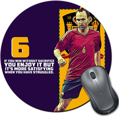 

ShopMantra AndréS LujáN Spain Football Round Mousepad- SMMR00000279 Mousepad(Multicolor)