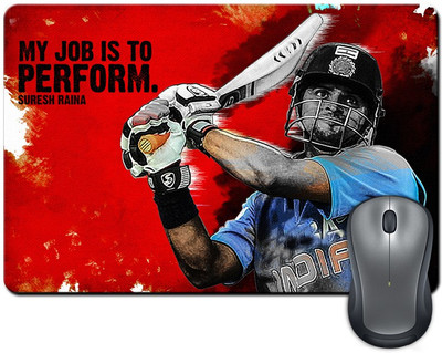 

ShopMantra Suresh Raina Perform Mousepad(Multicolor)
