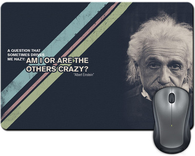 

ShopMantra Albert Einstein Crazy Question Mousepad(Multicolor)