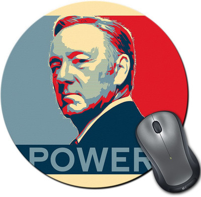 

Rangeele Inkers House Of Cards Power Round Mousepad(Multicolor)