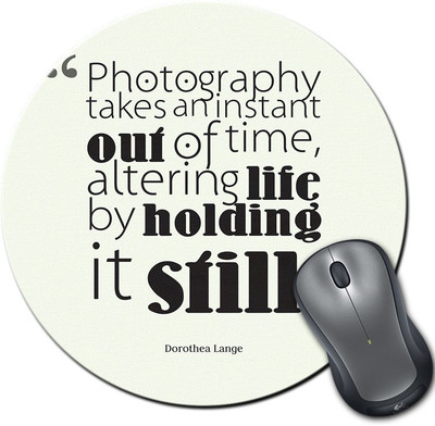 

Rangeele Inkers Photography Quotes Round Mousepad(Multicolor)