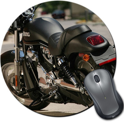 

Rangeele Inkers Harley Davidson Round Mousepad(Multicolor)