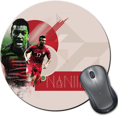 

ShopMantra Luis Nani Portugal Football Round Mousepad- SMMR00000203 Mousepad(Multicolor)