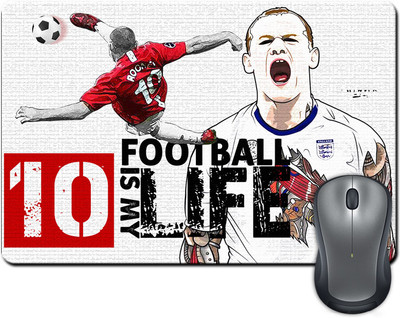 

ShopMantra Wayne Rooney Football is My Life Mousepad(Multicolor)