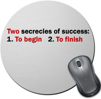 

Rangeele Inkers Finsh Wat You Start Round Mousepad(Multicolor)