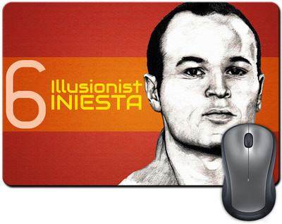 

ShopMantra Andrs Iniesta Lujn Spain Football Mousepad(Multicolor)