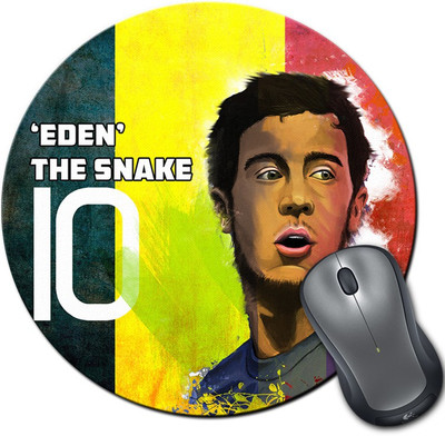 

ShopMantra Eden Hazard Belgium Football Round Mousepad- SMMR00000216 Mousepad(Multicolor)