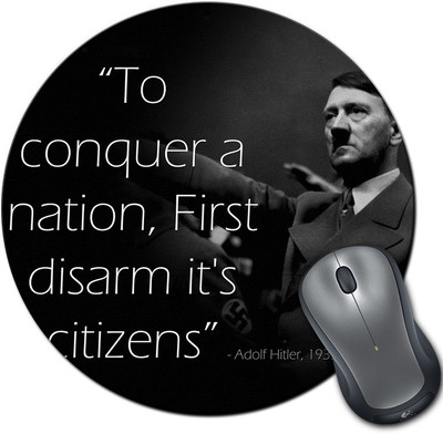 

Rangeele Inkers Hitler Conquer Quotes Round Mousepad(Multicolor)