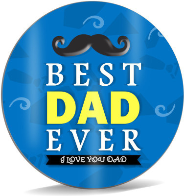 

SKY TRENDS Best Dad Ever I Love You Dad With Blue Color Floral Background And Mustaches Best Gifts For Dad Happy Father's Day Mousepad(Multicolor)