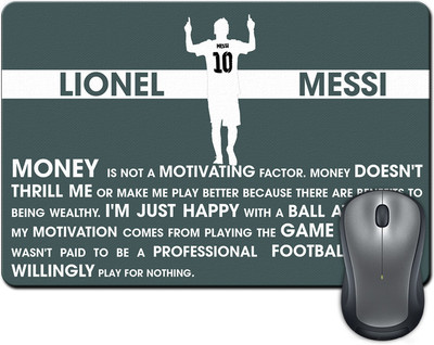 

ShopMantra Lionel Messi Quote Minimal Mousepad(Multicolor)