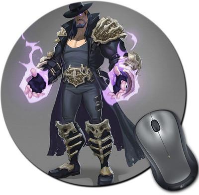 

Rangeele Inkers Undertaker Black Magic Round Mousepad(Multicolor)