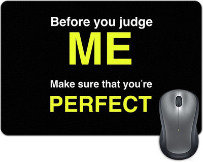 

Rangeele Inkers Don'T Judge Me Mousepad(Multicolor)