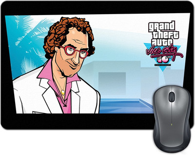 ShopMantra Grand Theft Auto Vice City Vector Artwork Mousepad Multicolor
