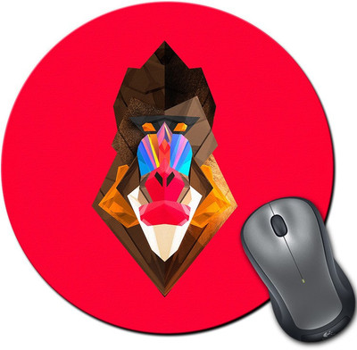 

Rangeele Inkers Rafiki Lion King Round Mousepad(Multicolor)