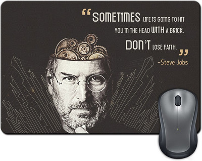 ShopMantra Sometimes Life Is Going To Hit Quote By Steve Jobs Mousepad Multicolor