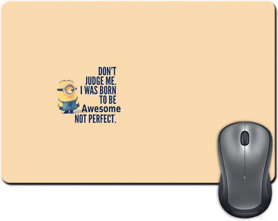 

Rangeele Inkers Minion Don'T Judge Me Mousepad(Multicolor)