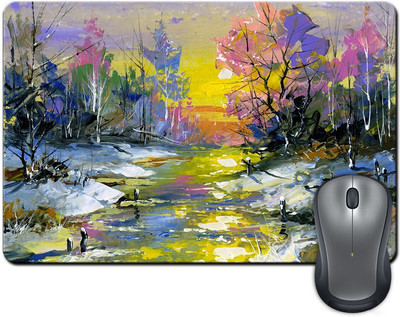 

ShopMantra Oil Paint Scenery Canvas Mousepad(Multicolor)