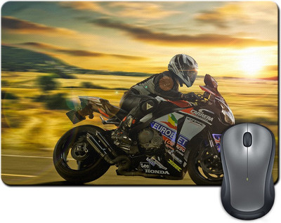

Rangeele Inkers Very Fast Bike Racing Mousepad(Multicolor)