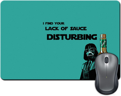 

Rangeele Inkers Darth Vader Lack Of Sauce Mousepad(Multicolor)