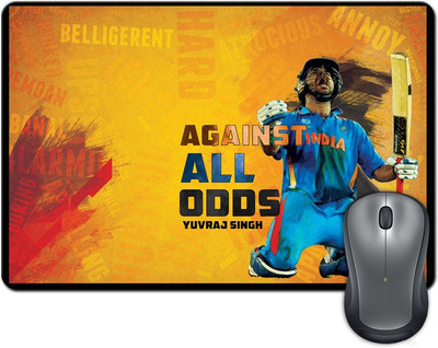 

ShopMantra Yuvraj Singh Against Odds Mousepad(Multicolor)