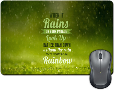 

ShopMantra When It Rains Quote Mousepad(Multicolor)