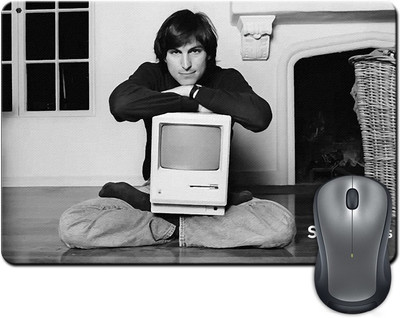 

ShopMantra Vintage Steve Jobs Photo Art Mousepad(Multicolor)