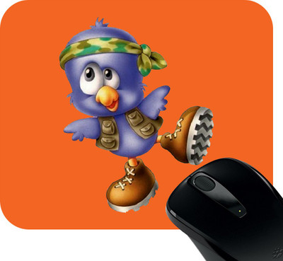 

Huppme Dancing Bird Photo Square Mousepad(Red)