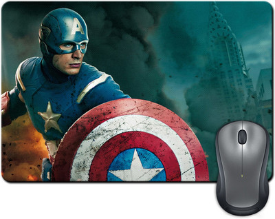 

ShopMantra Captain America With Shield Mousepad(Multicolor)