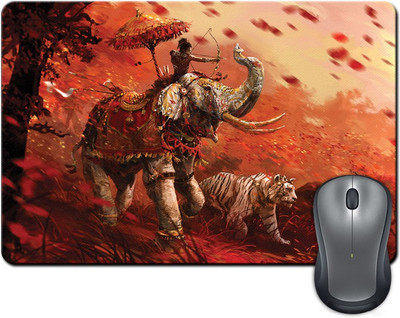 

ShopMantra Indian Ruler with Elephant & Tiger Mousepad(Multicolor)