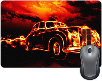 

Rangeele Inkers Burning Car Mousepad(Multicolor)