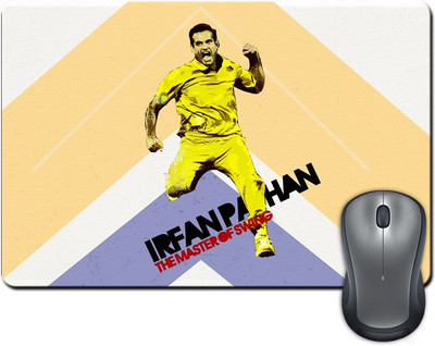 

ShopMantra Irfan pathan ther Master Of Swing Mousepad(Multicolor)