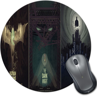 

Rangeele Inkers All Batman Movie Poster Round Mousepad(Multicolor)