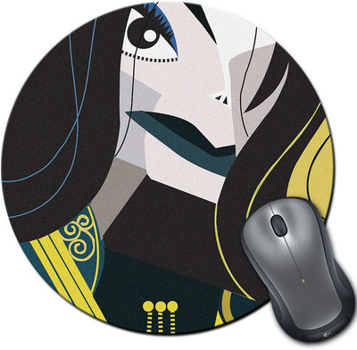 

Rangeele Inkers Michael Jackson Mordern Art Round Mousepad(Multicolor)