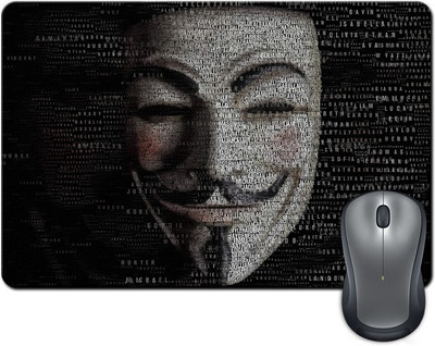 

Rangeele Inkers Vendetta Typography Mask Mousepad(Multicolor)