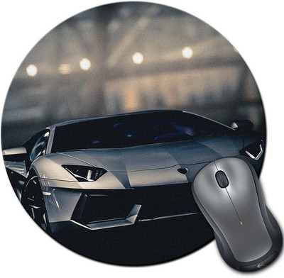 

Rangeele Inkers Stylish Lamborghini Round Mousepad(Multicolor)