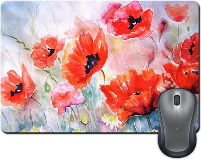 

Rangeele Inkers Flowers Painting Artwork Mousepad(Multicolor)