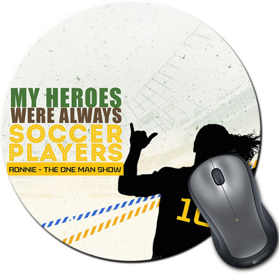 

ShopMantra Ronnie Brazil Football Round Mousepad- SMMR00000299 Mousepad(Multicolor)