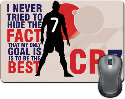 

ShopMantra Ronaldo Quote Mousepad(Multicolor)