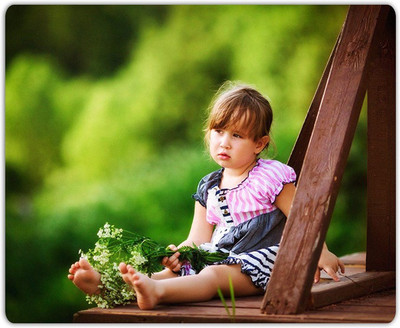 

Lovely Collection Cute Baby Thinking Mousepad(Multicolor)