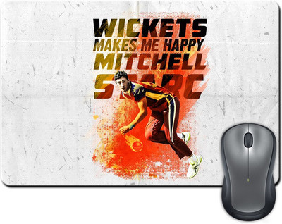 

ShopMantra Mitchell Starc Wickets Makes Me Happy Mousepad(Multicolor)