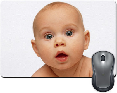 

Rangeele Inkers Cute Baby Watching Mousepad(Multicolor)