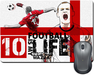 

ShopMantra Rooney Football Is Life England Football Mousepad(Multicolor)