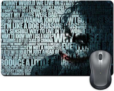 

ShopMantra The joker quote Mousepad(Multicolor)