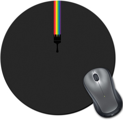 

Rangeele Inkers Colorful Brush Round Mousepad(Multicolor)