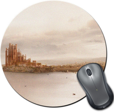 

Rangeele Inkers Game Of Thrones Kings Landing Round Mousepad(Multicolor)
