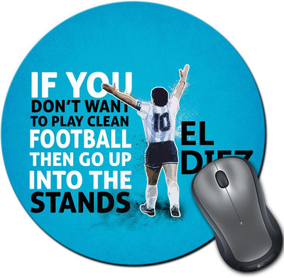 

ShopMantra Diego Maradona Argentina Football Round Mousepad- SMMR00000251 Mousepad(Multicolor)